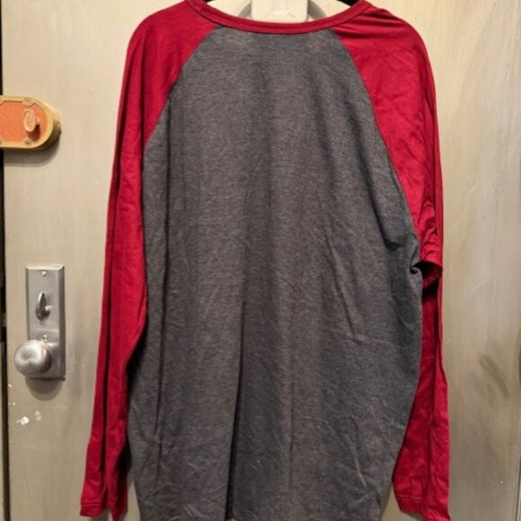 Retro Crew Neck Baseball Shirt, Dynamic Cotton Raglan T Shirt - Picture 13 of 16